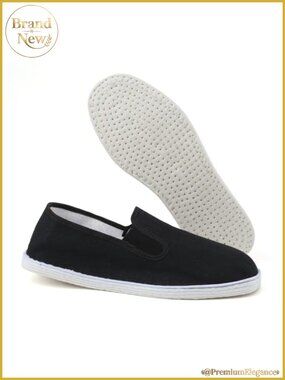 Traditional Kung Fu Tai Chi Canvas Shoes with Cotton Sole, Unisex, Slip-On,